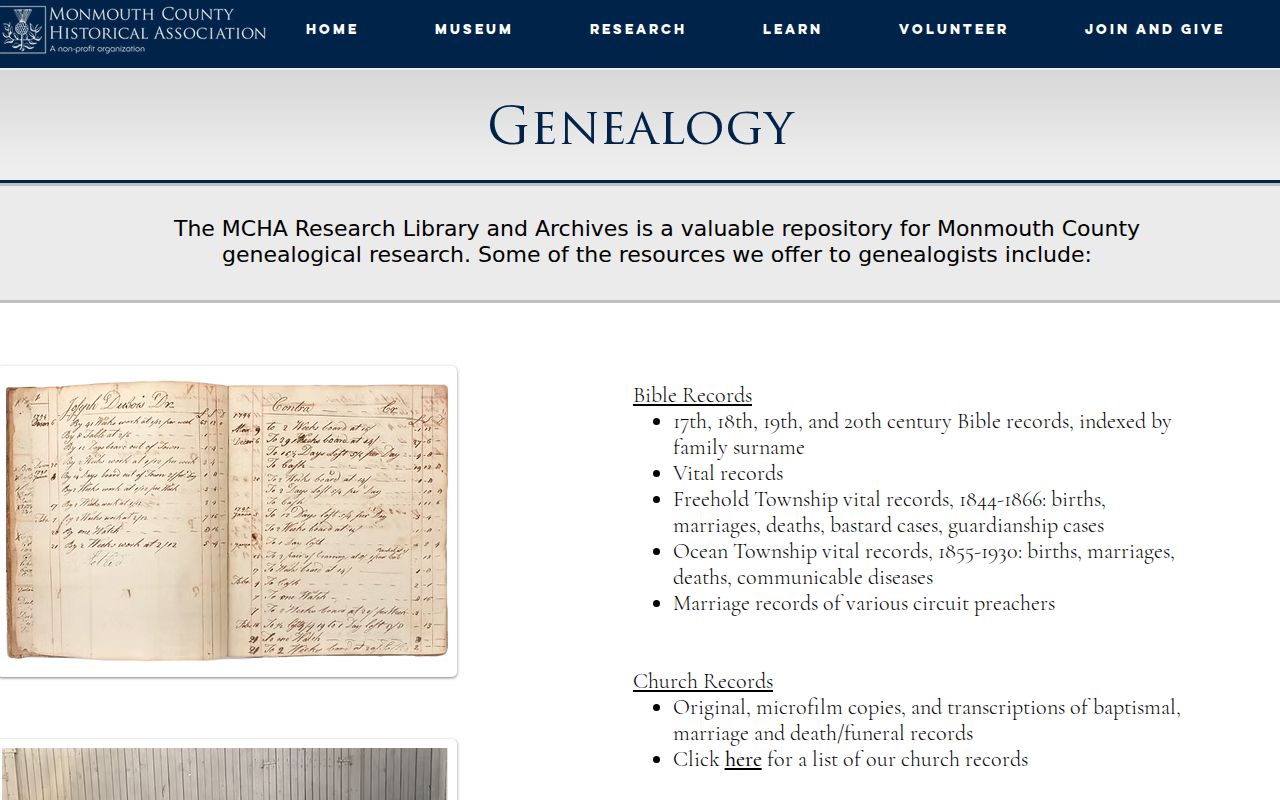 Freehold Township city directory research resources at Monmouth County Historical Association